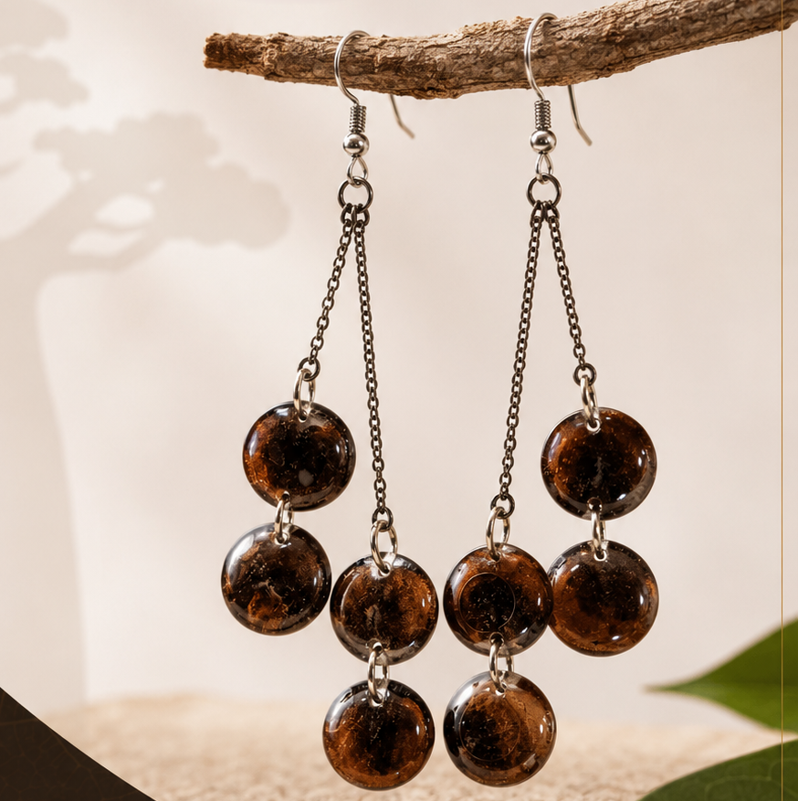 Boucles d’oreilles baobab